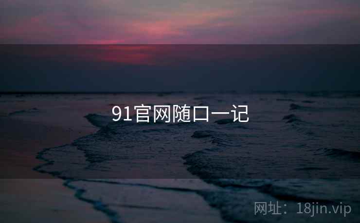 91官网随口一记